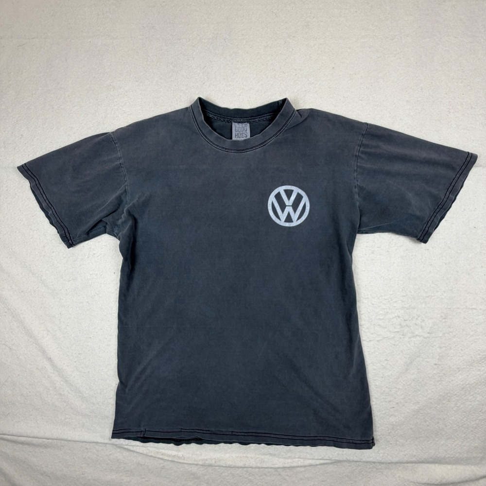 Gold Hues Volkswagen 91 Golf GTI Graphic T-Shirt Charcoal Grey Large